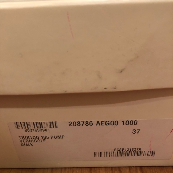 YSL Saint Laurent black shoes size 7 designer - Picture 3 of 7